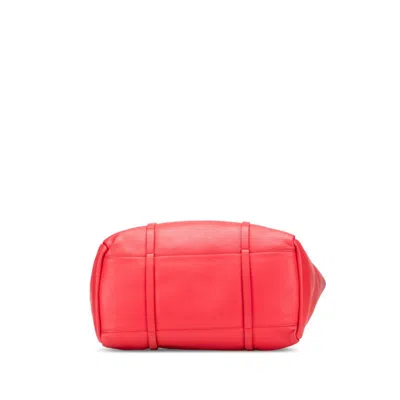 Pre-owned Balenciaga Red Color Leather Shoulder Bag Tote Bag ()