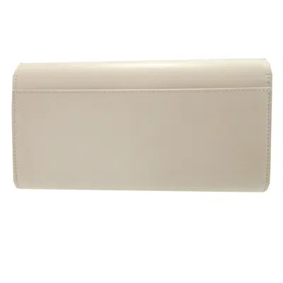 Pre-owned Balenciaga White Leather Coin Purse/coin Case ()