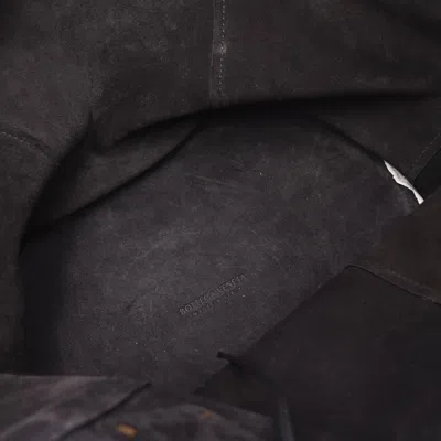 Pre-owned Bottega Veneta Black Ivory Leather Canvas Pouch Tote Bag () In Multi