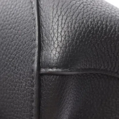 Pre-owned Bottega Veneta Black Ivory Leather Canvas Pouch Tote Bag () In Multi