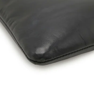 Pre-owned Bottega Veneta Black Leather Clutch Bag ()