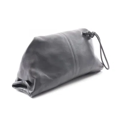 Pre-owned Bottega Veneta Black Leather Clutch Bag ()