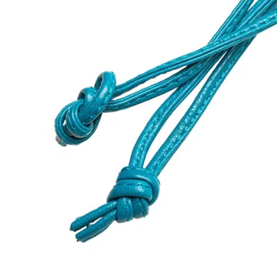 Pre-owned Bottega Veneta Blue Leather Shoulder Bag ()