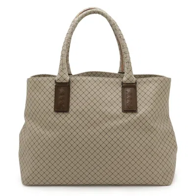 Pre-owned Bottega Veneta Brown Grayish Pvc Leather Tote Bag ()