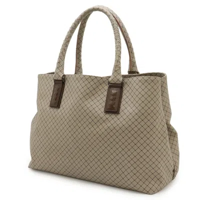 Pre-owned Bottega Veneta Brown Grayish Pvc Leather Tote Bag ()
