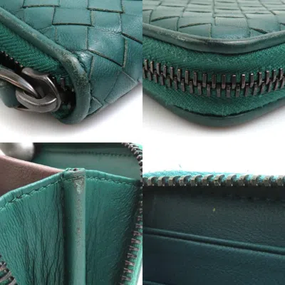 Pre-owned Bottega Veneta Dark Green Intrecciato Coin Purse/coin Case ()