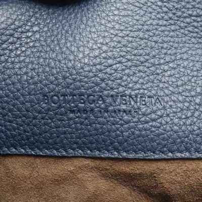 Pre-owned Bottega Veneta Intrecciato Blue Leather Shoulder Bag ()