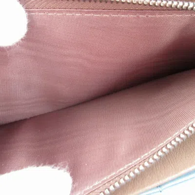 Pre-owned Bottega Veneta Light Blue Leather Long Wallet (bi-fold) ()