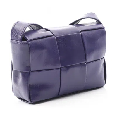 Pre-owned Bottega Veneta Purple Leather Shoulder Bag ()
