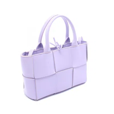 Pre-owned Bottega Veneta Purple Leather Tote Bag ()
