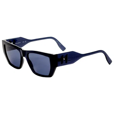 Karl Lagerfeld Unisex 54mm Dark Blue Sunglasses Kl6123s-404 In Blue