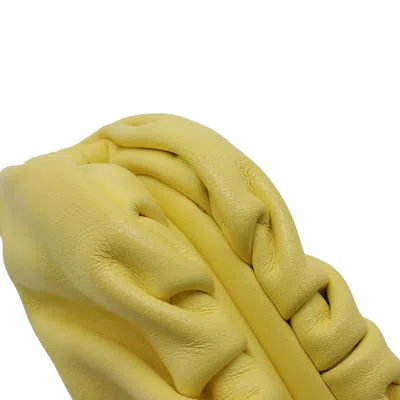 Pre-owned Bottega Veneta Yellow Leather Coin Purse/coin Case ()