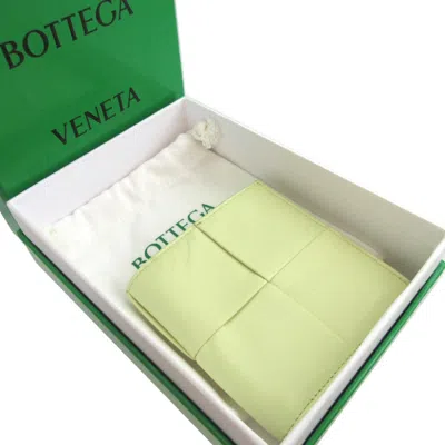 Pre-owned Bottega Veneta Yellow Leather Wallet (bi-fold) ()
