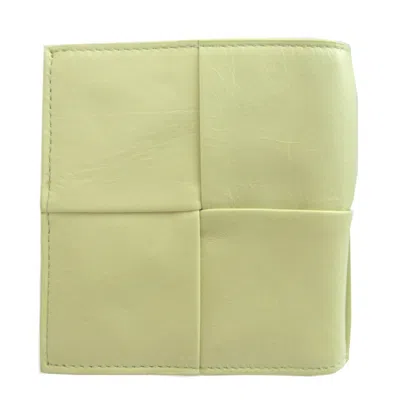 Pre-owned Bottega Veneta Yellow Leather Wallet (bi-fold) ()