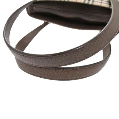 Pre-owned Burberry Beige Brown Cotton Handbag Tote Bag () In Multi