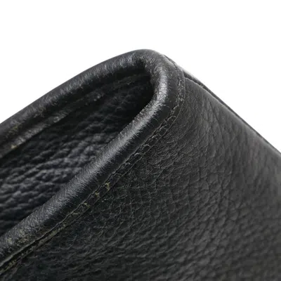 Pre-owned Burberry Black Leather Clutch Bag ()