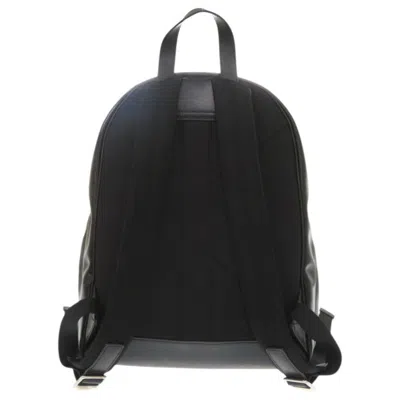 Pre-owned Burberry Black Red Color Yellow Coated Canvas Backpack ()