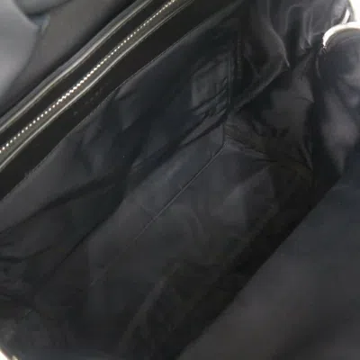 Pre-owned Burberry Black Red Color Yellow Coated Canvas Backpack ()