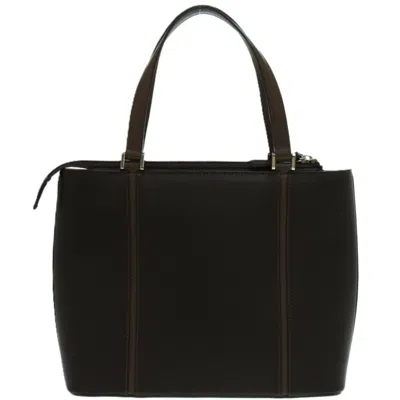 Pre-owned Burberry Brown Leather Tote Bag ()
