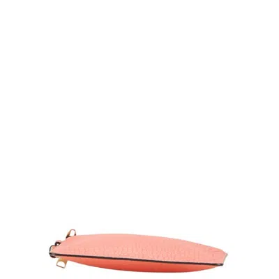 Pre-owned Burberry Pink Leather Clutch Bag Pouch ()