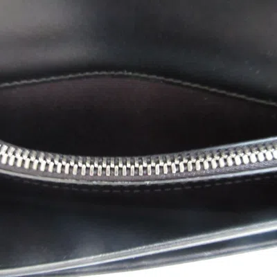 Pre-owned Bvlgari Black Leather Long Wallet (bi-fold) ()