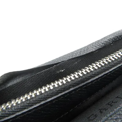 Pre-owned Bvlgari Black Leather Long Wallet (bi-fold) ()