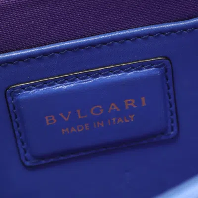 Pre-owned Bvlgari Blue Leather Shoulder Bag ()