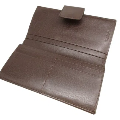 Pre-owned Bvlgari Brown Canvas Long Wallet (bi-fold) ()