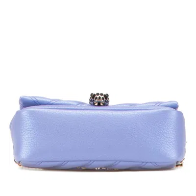 Pre-owned Bvlgari Metallic Purple Leather Shoulder Bag ()