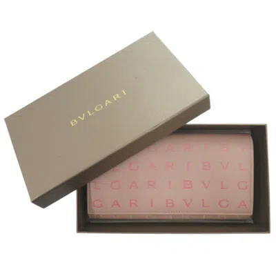 Pre-owned Bvlgari Pink Leather Long Wallet (bi-fold) ()