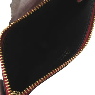 Pre-owned Cartier Bordeaux Leather Coin Purse/coin Case () In Burgundy