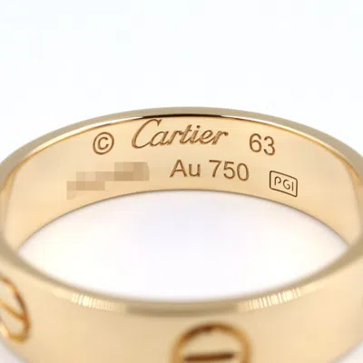 Pre-owned Cartier Gold Yellow Gold (18k) Band Ring ()