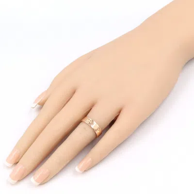 Pre-owned Cartier Love Pink Gold Pink Gold (18k) Band Ring ()