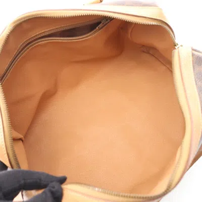 Pre-owned Celine Beige Brown Pvc Coated Canvas Leather Tote Bag () In Multi