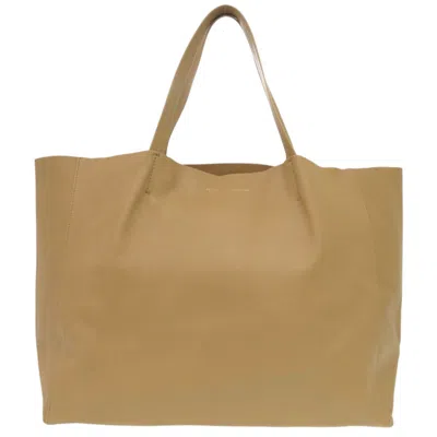 Pre-owned Celine Beige Leather Tote Bag () In Sand