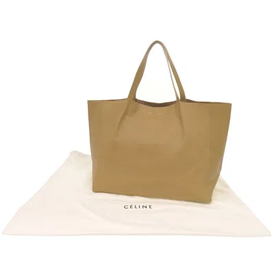 Pre-owned Celine Beige Leather Tote Bag () In Sand
