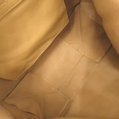 Pre-owned Celine Beige Leather Tote Bag () In Sand
