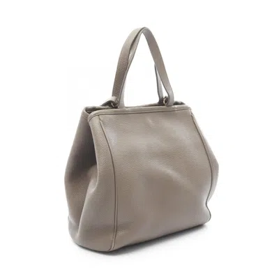 Pre-owned Celine Beige Leather Tote Bag () In Sand