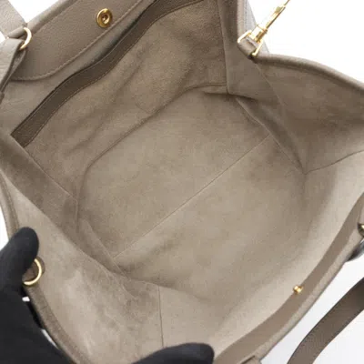 Pre-owned Celine Beige Leather Tote Bag () In Sand