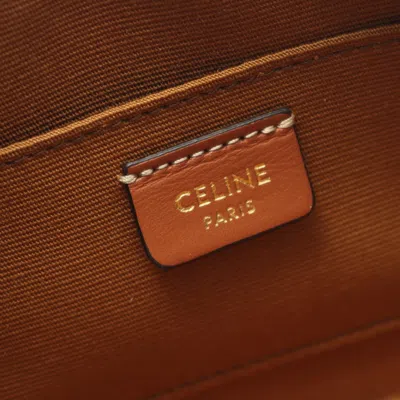 Pre-owned Celine Black Brown Pvc Coated Canvas Leather Shoulder Bag () In Multi