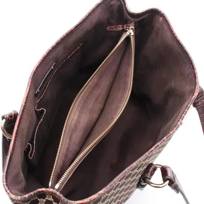 Pre-owned Celine Brown Canvas Leather Tote Bag ()