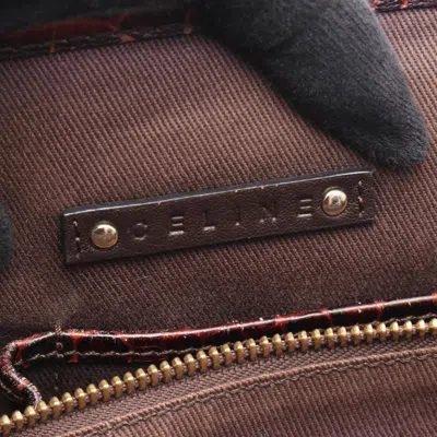 Pre-owned Celine Brown Canvas Leather Tote Bag ()