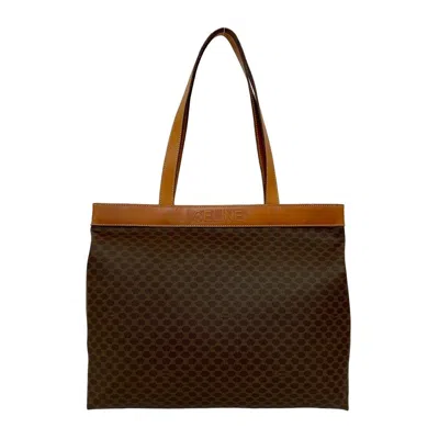 Pre-owned Celine Brown Leather Pvc Handbag Tote Bag ()