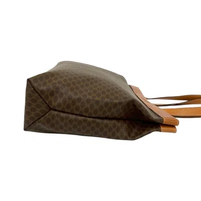 Pre-owned Celine Brown Leather Pvc Handbag Tote Bag ()