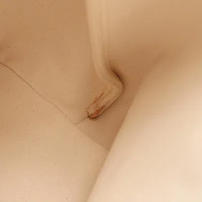 Pre-owned Celine Brown White Canvas Leather Tote Bag () In Multi