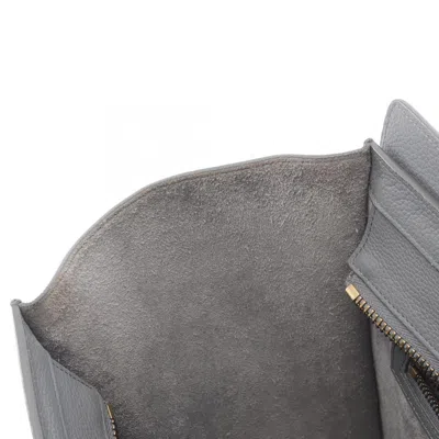 Pre-owned Celine Gray Leather Tote Bag ()