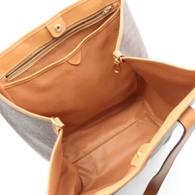 Pre-owned Celine Macadam Brown Coated Canvas Tote Bag ()