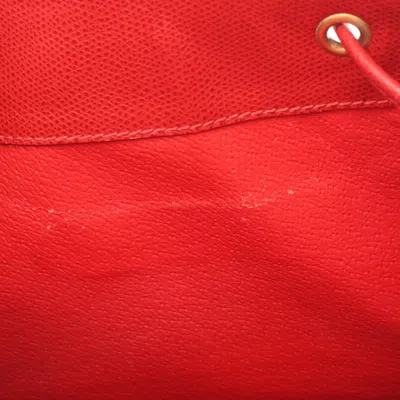 Pre-owned Celine Red Color Leather Backpack ()