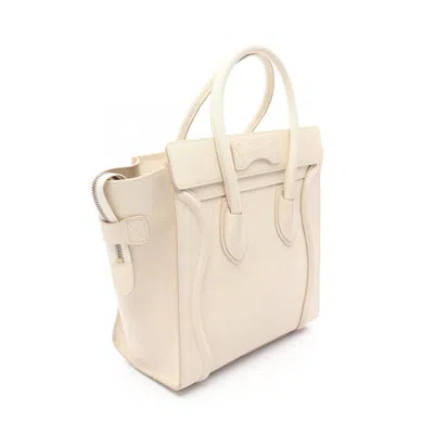 Pre-owned Celine White Leather Tote Bag ()