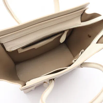 Pre-owned Celine White Leather Tote Bag ()